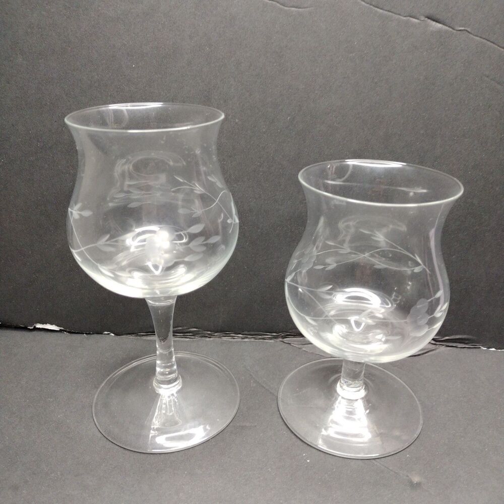 2 Pc Set Tiered Princess House Heritage Stemmed Crystal Votive Candle Holder 311